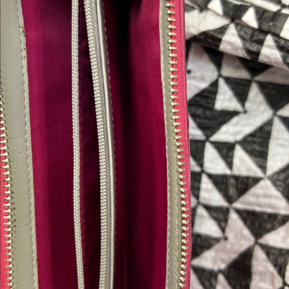 Coach Fuchsia Perforated Women's Wallet - Picture 6 of 16